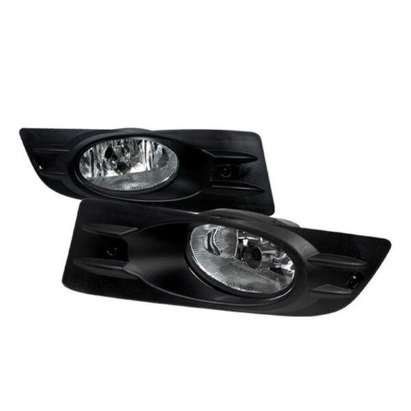 Overtime 2 Door Fog Light for 06 to 07 Honda Accord Clear - 10 x 10 x 12 in. OV3201444 - main